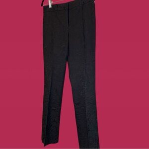 Elie Tahari Black Embossed Pants Size 4 – Excellent Quality